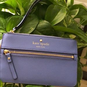 Kate Spade periwinkle wristlet